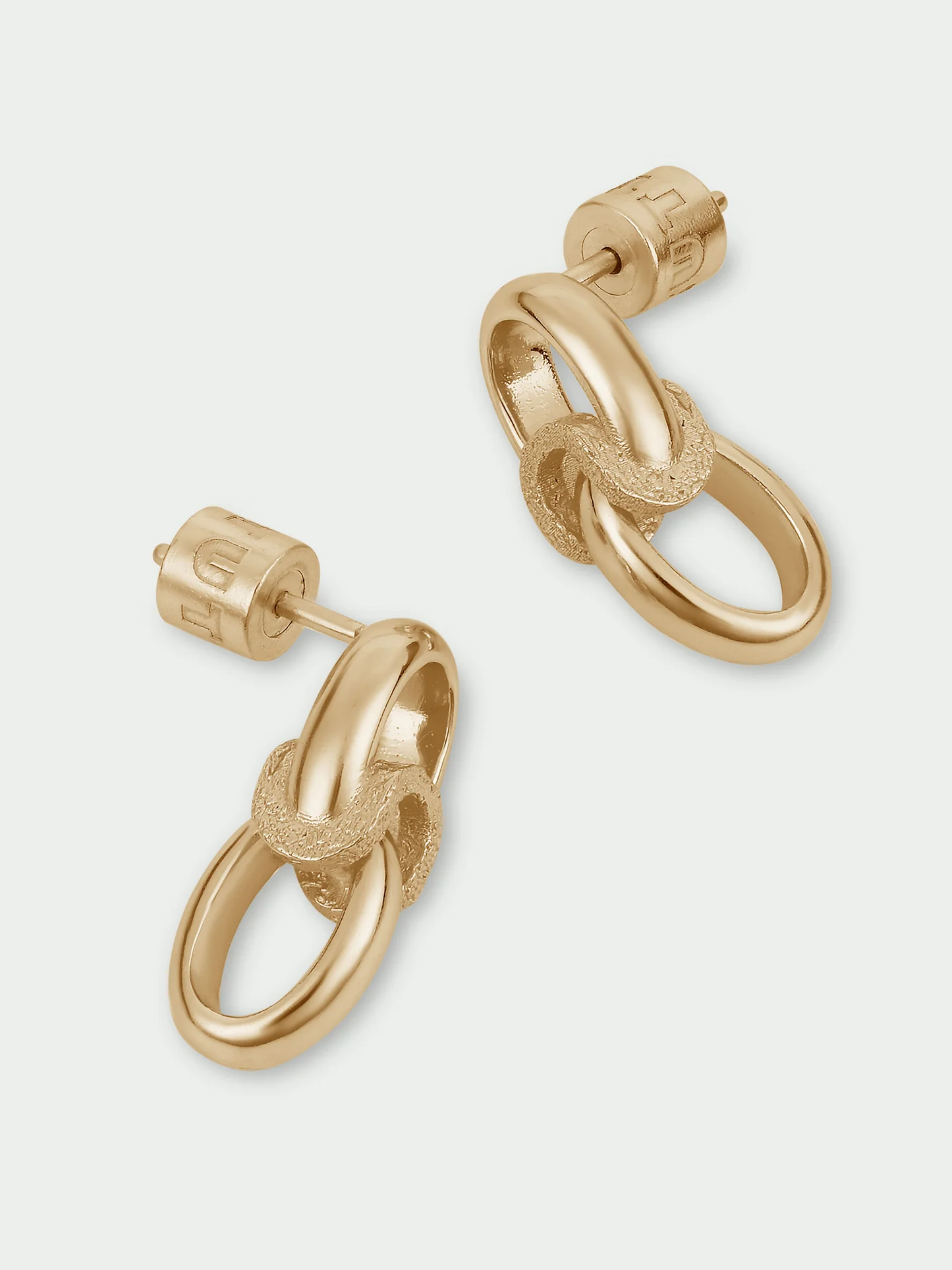 Tutti & Co Scope Earrings Gold EA792G - Image 2
