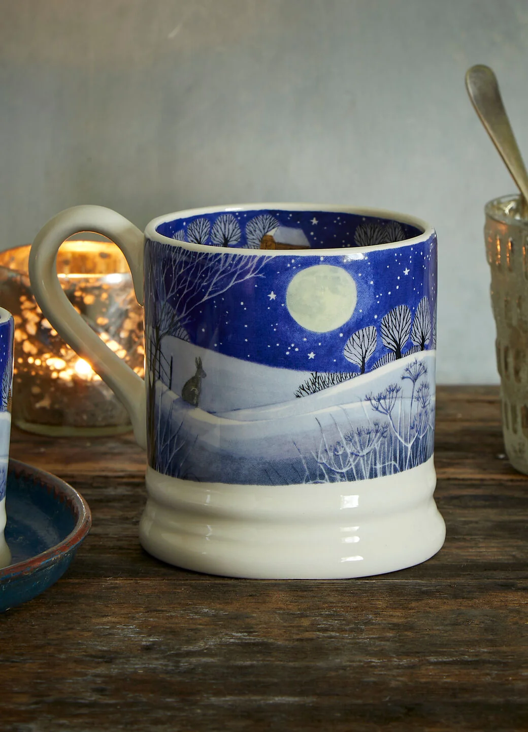 Emma Bridgewater Midnight Hare 1/2 Pint Mug - Image 2
