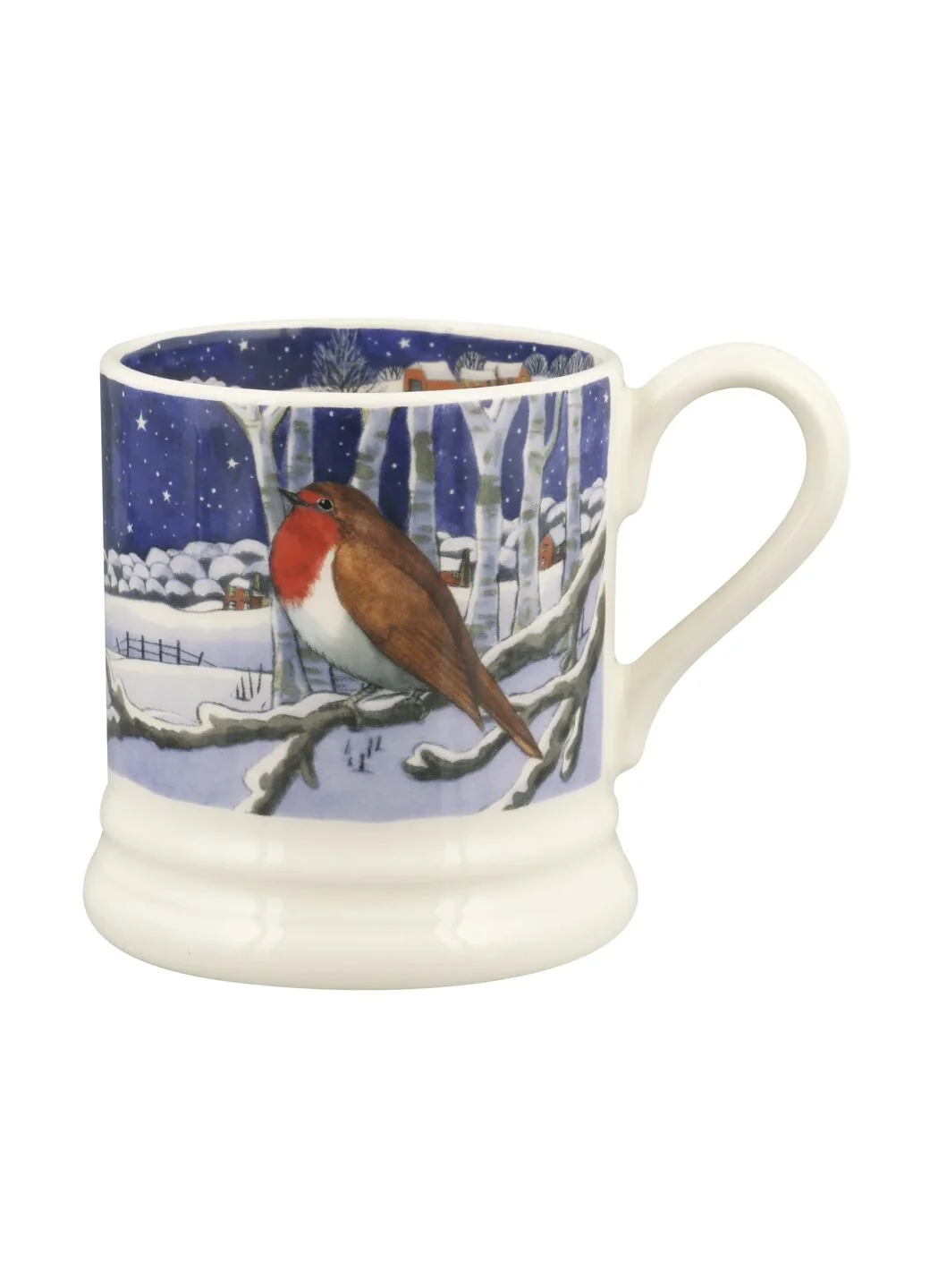 Emma Bridgewater Midnight Robin 1/2 Pint Mug - Image 2