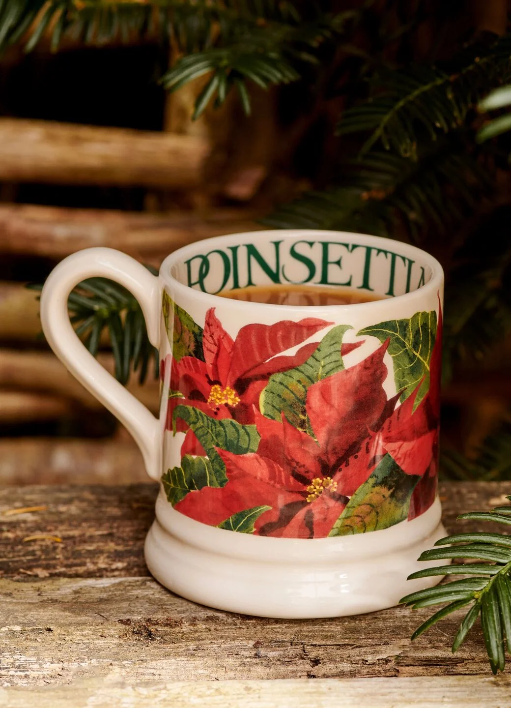 Emma Bridgewater at Gifted Boston Spa - Poinsettia 1/2 Pint Mug