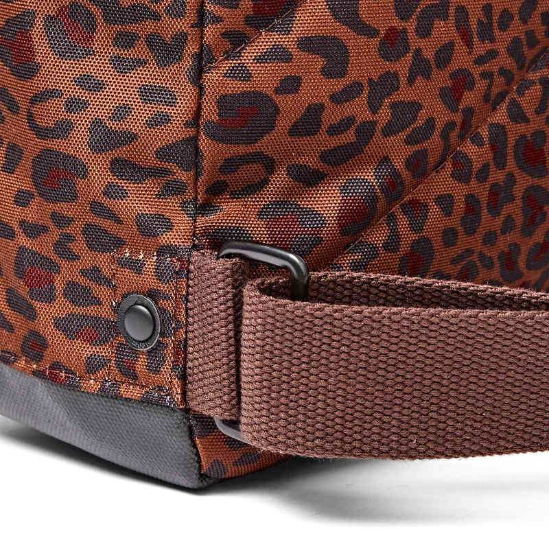 Roka Bantry B Recycled Canvas Backpack Small in Mini Leopard - Image 7
