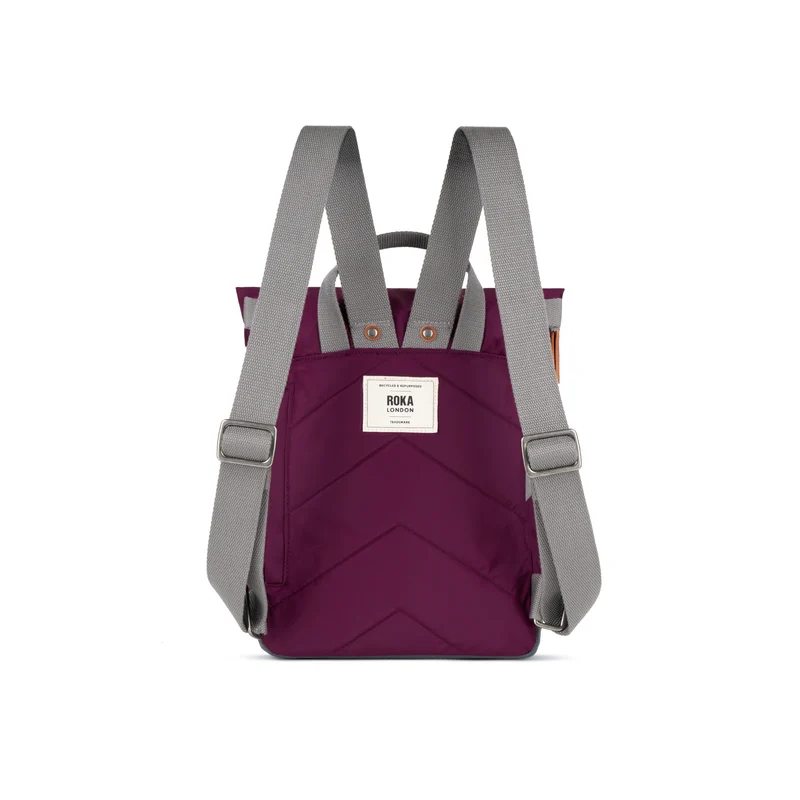 Roka Canfield Rolltop Backpack Royal Burgundy Small - Image 3